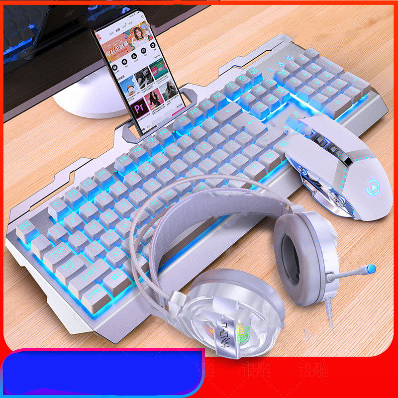 Three-Piece Mouse Headset Manipulator Keyboard And Mouse Cover