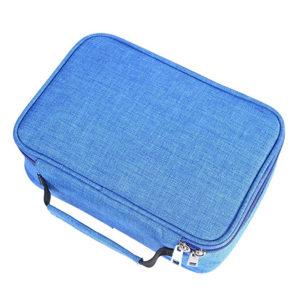 Stationery, Large-capacity Frosted Pencil Case, Zipper Pencil Case, Detachable Stationery Bag