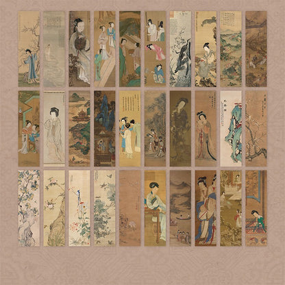Ancient Painting Portrait Stationery Reading Bookmark
