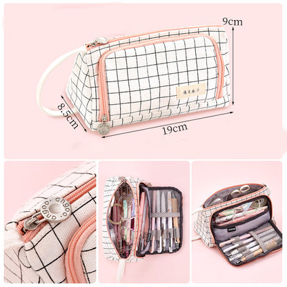 Canvas stationery pencil case