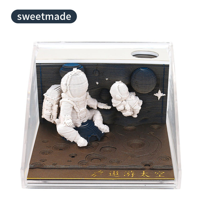 3d Stereo Notepad Calendar Paper Craft