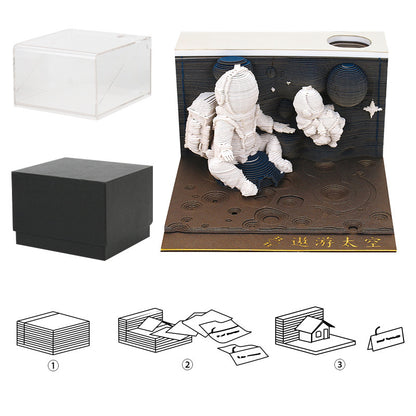 3d Stereo Notepad Calendar Paper Craft