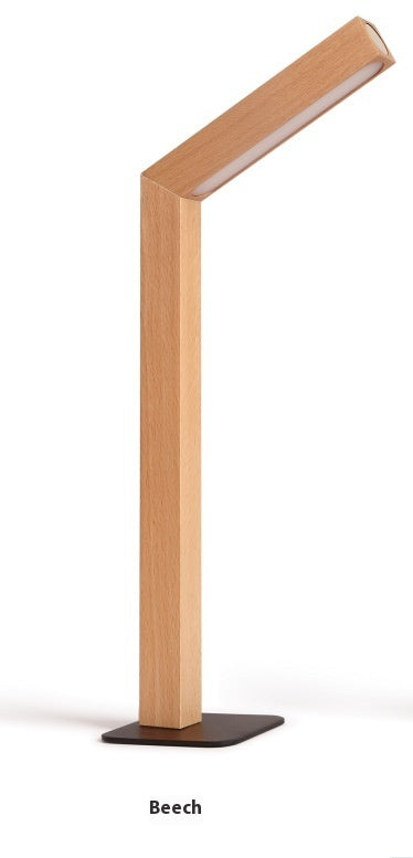 Desk LED Light Learning Reading Dormitory Rotating Solid Wood Bedside Wall Lamp