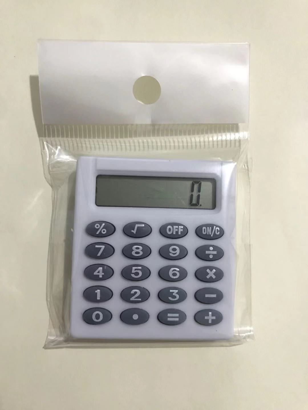 Mini Calculator Pocket Button Battery
