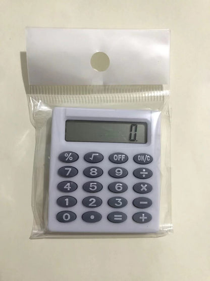 Mini Calculator Pocket Button Battery