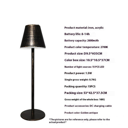 LED Charging Warm Light Decoration Creative Atmosphere Desk Lamp