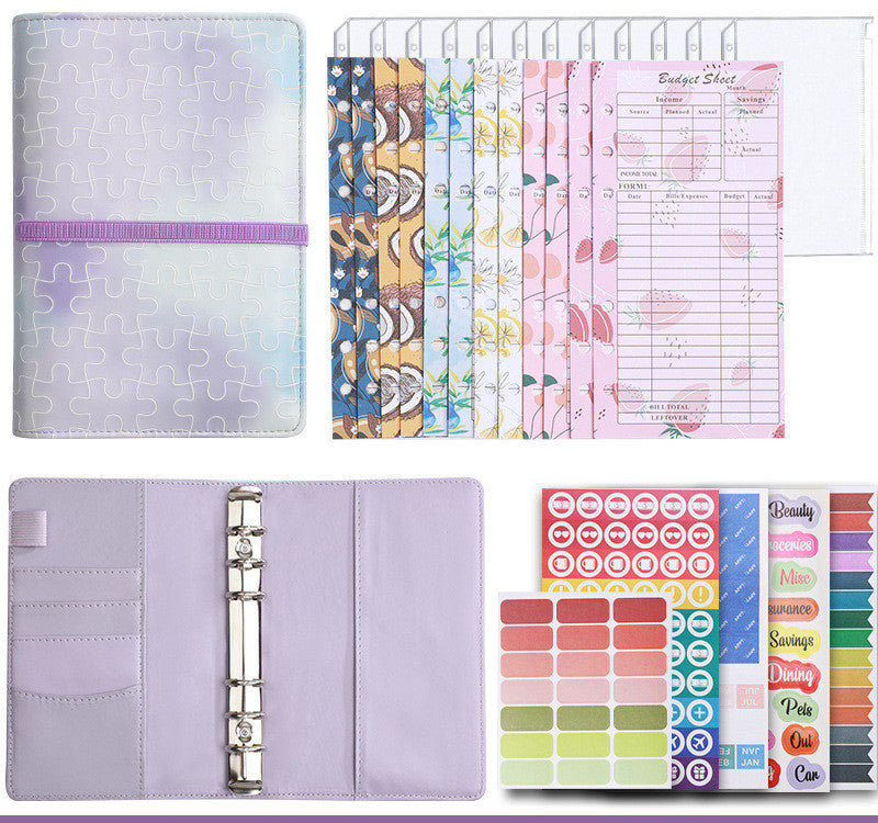 Macaron Loose Leaf Folder Ledger Notebook