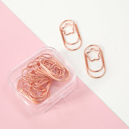 Simple Paper Clips Set Cultural And Creative Office Bookmark