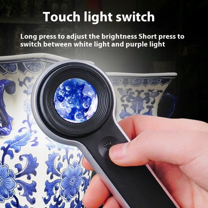 Led Magnifying Glass 60 Times HD Portable USB Charging