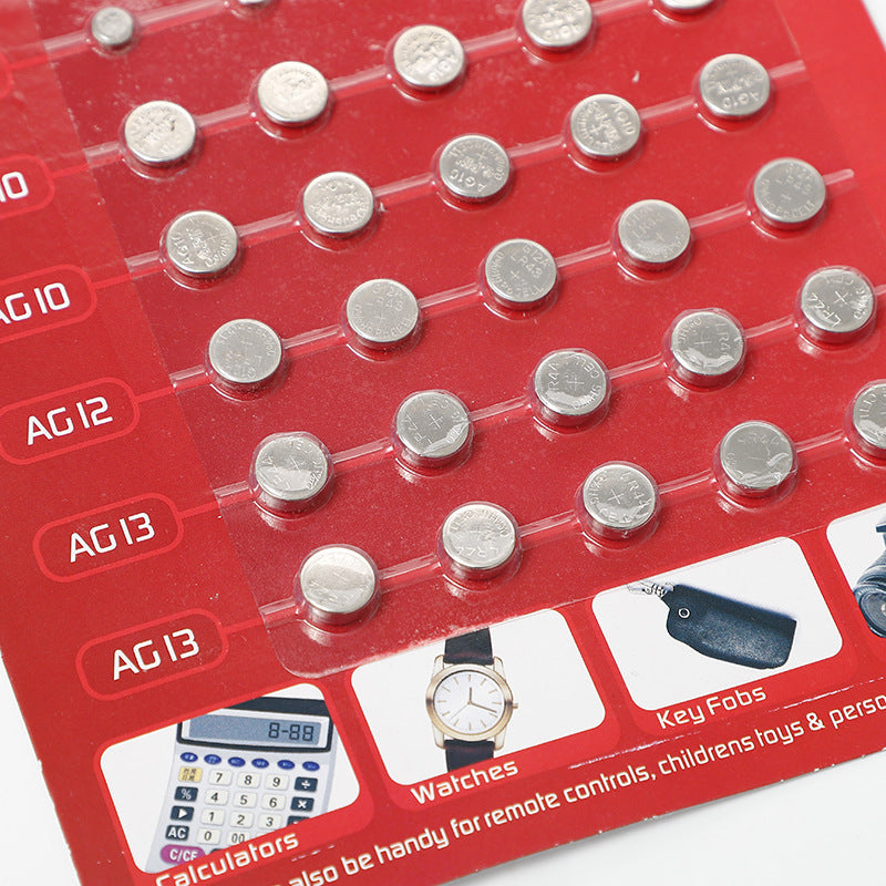 Mixed Button Watch Calculator Card Battery