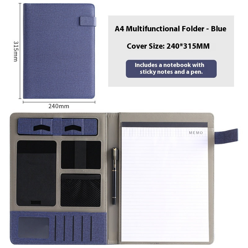 Leather Business Multifunction A4 Fashion Folder