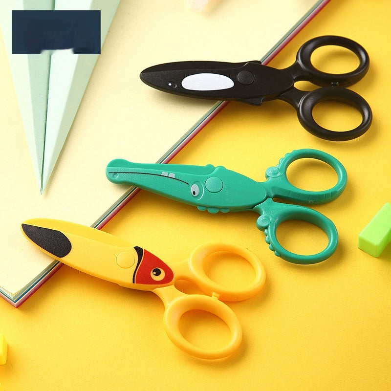 In Stock Children's Plastic Scissors Children's Safety Manual Scissor