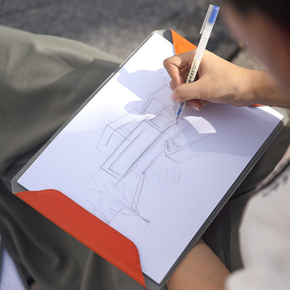 Portable hand-clip picture book magnetic absorption file folder