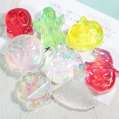 Colorful paper cut shell fragments laser paper