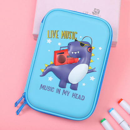 Hard shell waterproof multifunctional stationery box