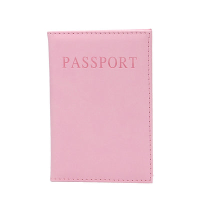 Passport Cover Pu Leather Document Folder