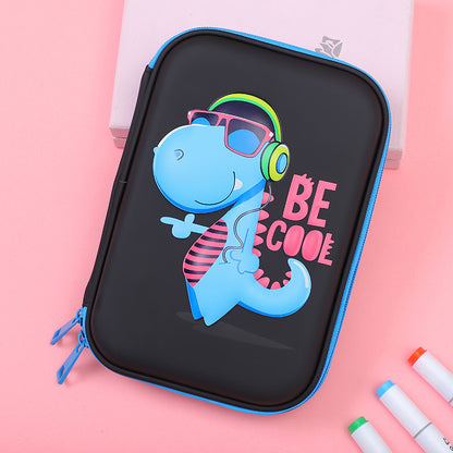 Hard shell waterproof multifunctional stationery box