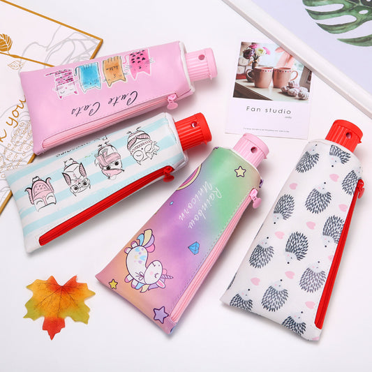 Toothpaste modeling stationery bag