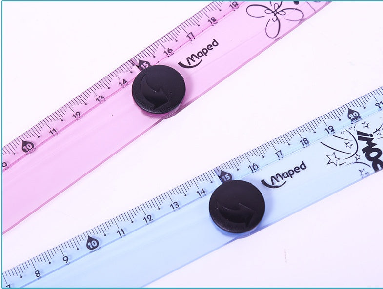 folding ruler 30cm widened rotary ruler