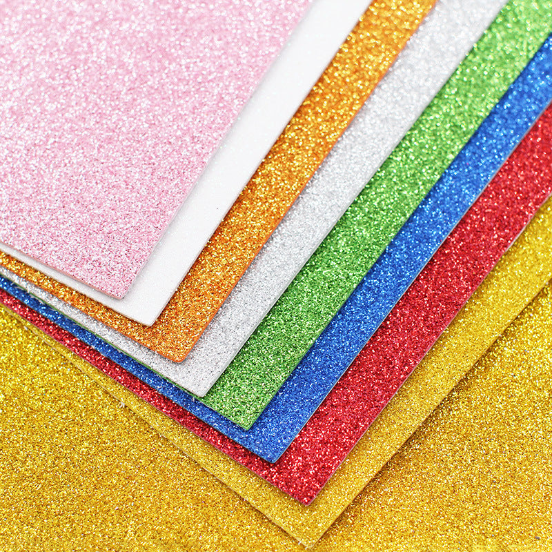 Glitter paper gold powder foam paper