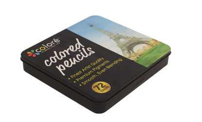 Student Stationery 72 Color Iron Box