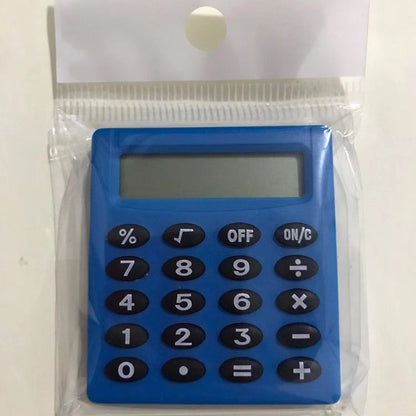 Mini Calculator Pocket Button Battery