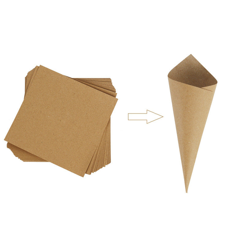 Wedding Paper Cone Box Wedding Kraft Paper