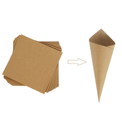 Wedding Paper Cone Box Wedding Kraft Paper