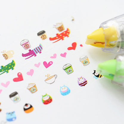 Creative Cartoon Push Correction Tape Stationery
