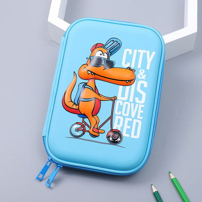 Hard shell waterproof multifunctional stationery box