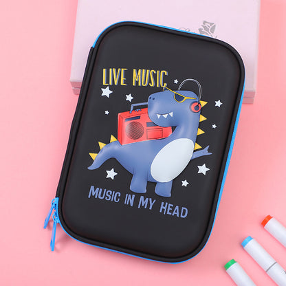 Hard shell waterproof multifunctional stationery box