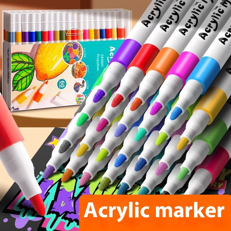 True Color Acrylic Marker Pen Student Only Color Painting