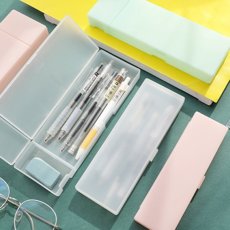 Simple Transparent Frosted Stationery Box