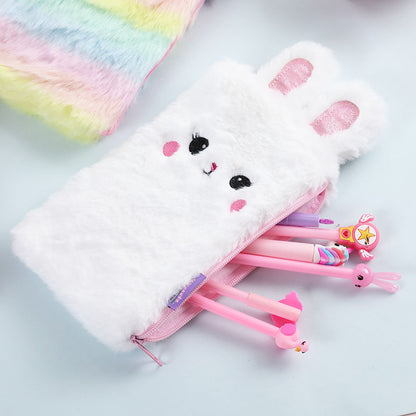 Stationery plush sundries storage bag