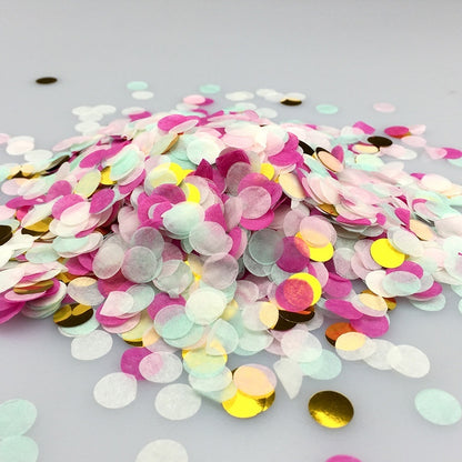 Colorful Paper Scrap Rain Round Shredded Paper