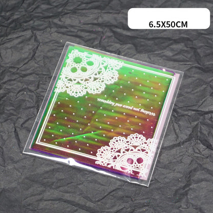 Colorful paper cut shell fragments laser paper