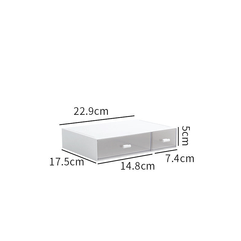 Drawer type stationery office storage box