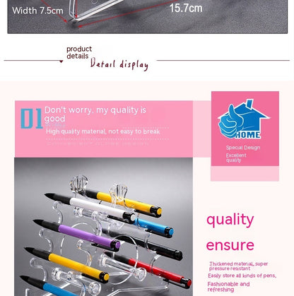 Plastic Stationery Pencil Makeup Display Rack