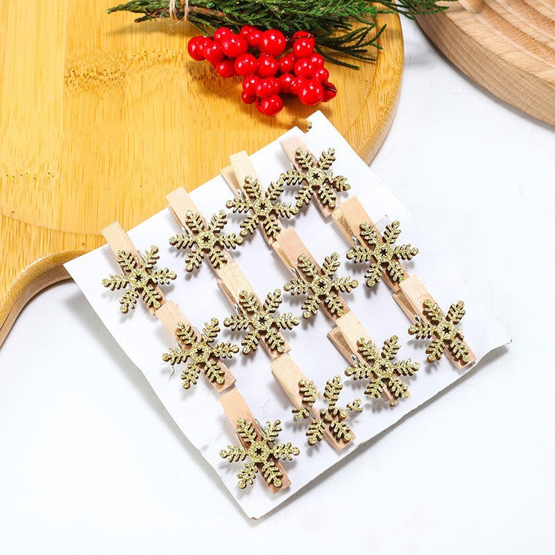 Christmas Decorative Wooden Photo Folder