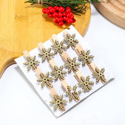 Christmas Decorative Wooden Photo Folder