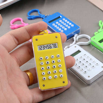 Student Mini Calculator Maze Color Keychain