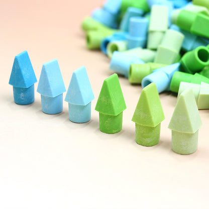 Color Knife Head Bullet Eraser Pencil Stub Eraser Student Torch Eraser Replacement