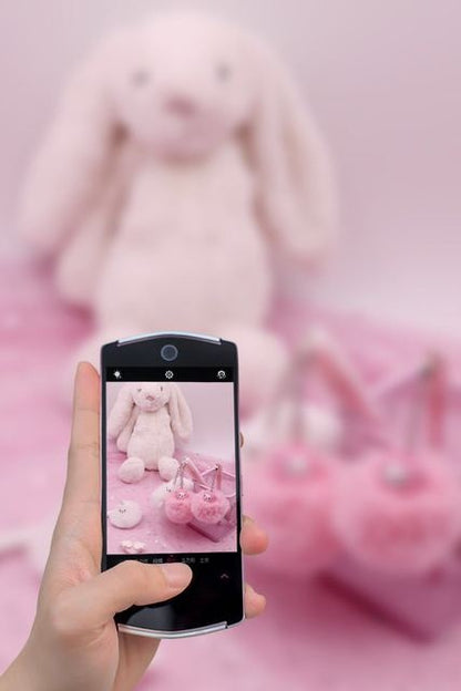 Alpaca hair ball pendant neutral pen signature pen