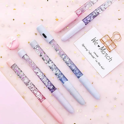 Luminous Glitter Quicksand Neutral Pen Black Water Pen