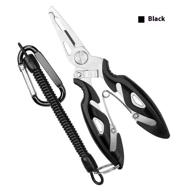 Stainless Steel Curved Mouth Lure Cable Cutters Safety Ring Opening Tools Lure Accessories