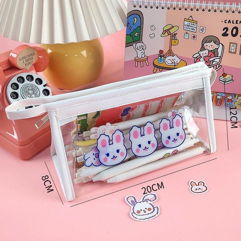 Transparent Large Capacity Visual Stationery Box