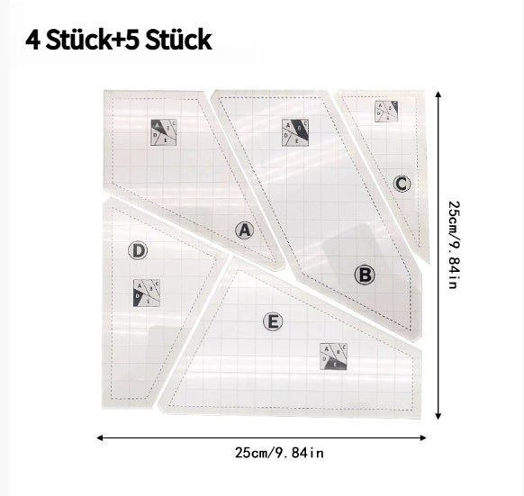 Ruler Set Sewing Patchwork Ruler Sewing Ruler