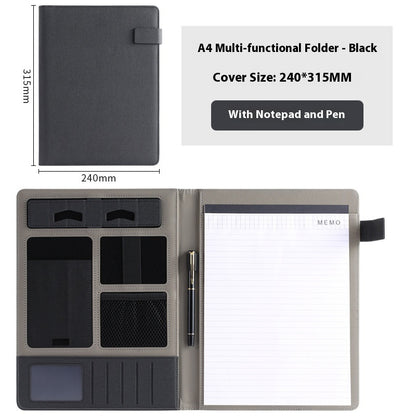 Leather Business Multifunction A4 Fashion Folder