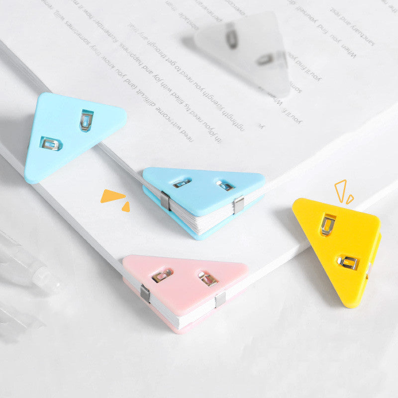 Creative Triangle Folder Book Corner Clip