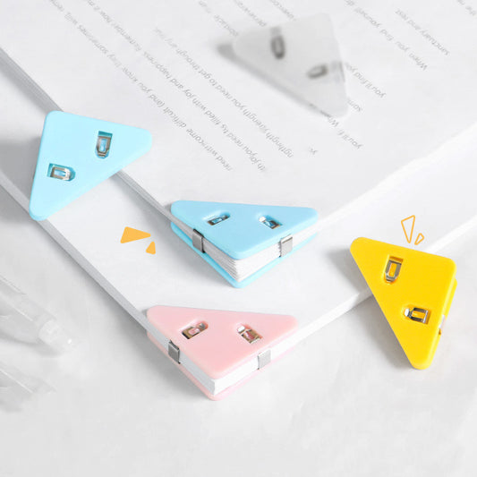 Creative Triangle Folder Book Corner Clip